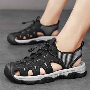 Sandalias Planas de Verano para Hombre, Transpirables, Antideslizantes, con Punta Cerrada, Ajustables, con Suela de Goma, para Exteriores, Suministro de Fábrica - Product Image 3
