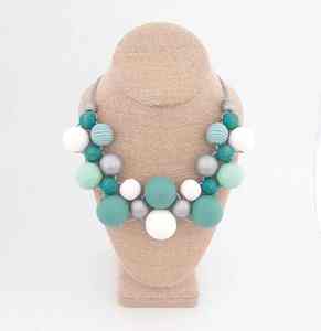 Diseño moderno dotado redondo de madera de cuentas de madera collar de madera grueso collar de moda de madera collar de madera - Product Image 6