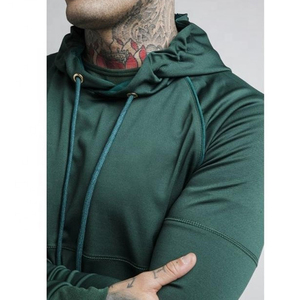 Dernier survêtement personnalisé Survêtement à capuche à tirer vert avec pantalon respirant Street Fashion Casual Jogging Tow Piece Set - Product Image 5