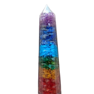 Fournisseur en gros de cristaux de pierres naturelles pierres précieuses de guérison agate tourmaline noire orgonite baguettes d'énergie orgone - Product Image 3