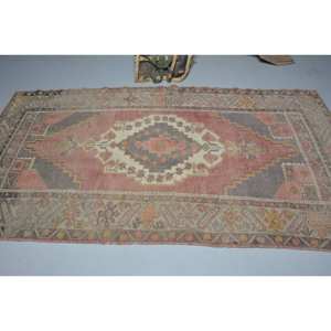 Vintage 4ft 6in X 8ft 6in Turkish <b>Rug</b> Classic <b>Large</b> Area Wool Carpet Patchwork Pattern for <b>Living</b> <b>Room</b> Hallway Latex Weave - Product Image 3