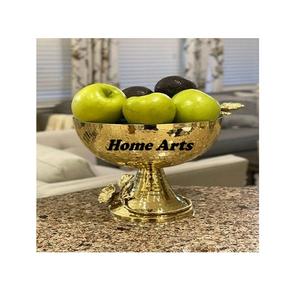 Bol à chocolat en bois de conception fantastique avec support en aluminium bol à dessert de collations de forme ronde avec support en vrac - Product Image 5