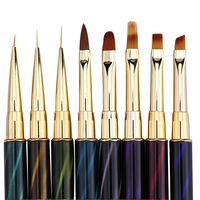 Nouveau stylo professionnel personnalisé en métal pour nail art, pour la sculpture, le pointillage et le dessin de lignes françaises sur ongles en gel