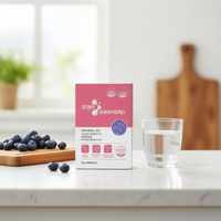 Complément nutritionnel en poudre instantanée K-Healthy OEM/ODM à marque privée pour la santé intestinale : Probiotique, Bêta-glucane, Extrait de Myrtille, Zinc