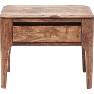 Table de chevet simple moderne et solide avec tiroir spacieux et élégant Grain de bois naturel Assemblage robuste pour chambre à coucher Appartements Hôtels - Product Image 6