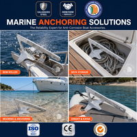 Ancre griffe marine galvanisée à chaud Bruce 3,5 kg pour ancrage et amarrage de navires, kayaks, bateaux pneumatiques, yachts et bateaux – Accessoires de quincaillerie marine