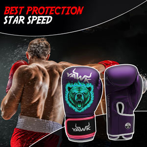 ถุงมือชกมวยหนังแท้คุณภาพสูงสำหรับการฝึกซ้อมและกีฬาฟิตเนส มีหลายสีให้เลือก - Product Image 2