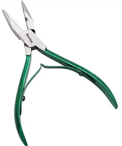 Professional Hair Extension Kit Custom Color & Logo Salon Hair <b>Tools</b> stainless steel hair extension plier & needle <b>hook</b> With Kit - Product Image 3