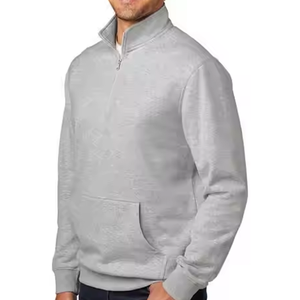 Sweat-shirt d'hiver à manches longues avec logo personnalisable pour hommes, pull d'automne à col montant, impression numérique, technique de teinture unie - Product Image 6