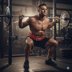 REXFIT SPORTS High quality weightlifting <b>belt</b> for men women, secure <b>buckle</b>, firm back support for powerlifting and workouts - Product Image 2