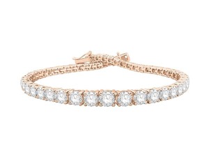 Bracelet de créateur en diamant rond gradué de 7,00 carats F-G VS, cultivé en laboratoire, en platine, pour fête de fiançailles - Product Image 1