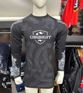 Diseños Personalizados Grappling Rash Guards Brasileño No Gi Bjj Rashguard Poliéster Spandex Causal Fitness Gimnasio Rash Guards - Product Image 3