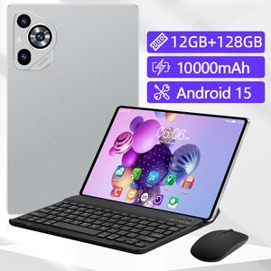Tablet <span class=keywords><strong>PC</strong></span> Android 15 <span class=keywords><strong>de</strong></span> 10.1 Pulgadas, 12GB RAM, 128GB ROM, Octa Core, Doble SIM, 4G LTE, WiFi, <span class=keywords><strong>Pantalla</strong></span> Táctil, <span class=keywords><strong>para</strong></span> Estudio y Trabajo, con Funda con Teclado - Product Image 1