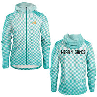 Active Tops Chaqueta ligera para correr de nailon 100% con capucha Cortavientos impermeable y transpirable