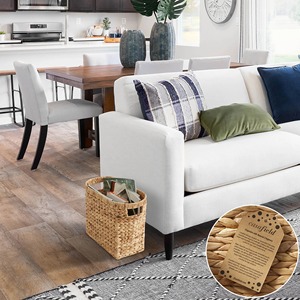 <b>Rectangular</b> <b>storage</b> <b>basket</b> with oval woven rim Handmade <b>Storage</b> <b>Basket</b> Wholesale eco-friendly Made in Vietnam - Product Image 6