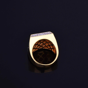 VVS Lab Grown Men's Trendy Hip Hop Iced Out Champion Ring Luxury Custom 10K 14K 18K Gold Full Diamond Jewelry para bodas - Product Image 2