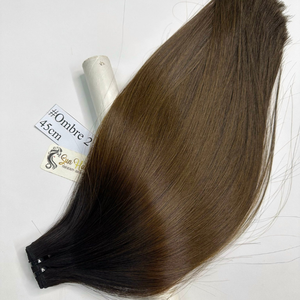 Cheveux vietnamiens en gros 100% vierges, cuticules alignées, Remy de haute qualité pour brun naturel, lisses, tissage double SDD, machine, chaud - Product Image 2