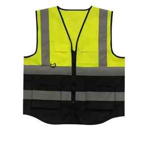 เสื้อกั๊กนิรภัยสะท้อนแสงสำหรับผู้ชาย, แถบเตือนเสื้อกั๊กเสื้อกั๊กกันน้ำสำหรับวิศวกรก่อสร้างโลโก้ - Product Image 5