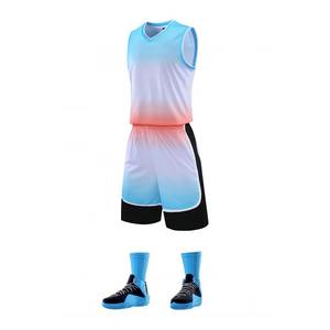 Maillots de basket en gros en stock – Tenues de basket personnalisées pour hommes, ensembles respirants à séchage rapide, maillots de basket - Product Image 5