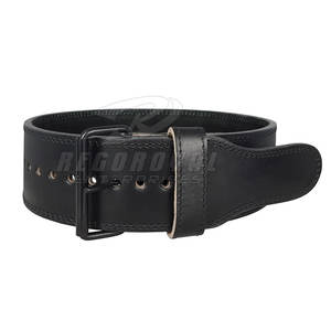 Cinturón de levantamiento de pesas con soporte de espalda acolchado para entrenamiento y levantamiento de alta calidad Single Prong - Product Image 1