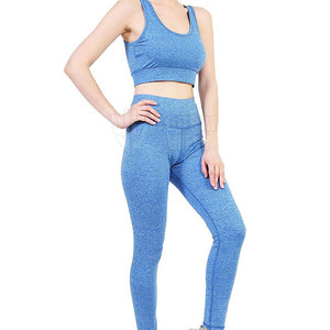 2025 dernier ensemble de yoga 2 pièces pour femmes de conception solide unique pour l'extérieur matériau en polyester spandex - Product Image 4
