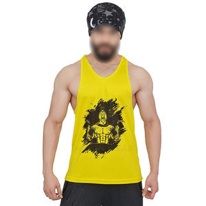 WAKIN WEAR Débardeur de sport pour homme dernier cri Couleur unie Entraînement décontracté Respirant Écologique Musculation Fitness Lavé - Product Image 4