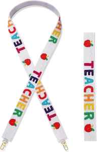 Correa de Bolso Bordada con Cuentas, Color Dorado y Negro, Accesorios para Bolsos de Día de Juego, Correa Ancha Cruzada Hecha a Mano con Cuentas de Semillas, Repuesto - Product Image 5