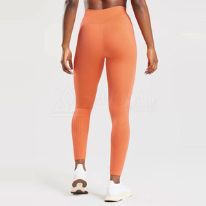 Mallas deportivas para mujer, superventas, personalizadas, de cintura media, transpirables, ligeras, de punto, sin costuras, de LICRA/poliéster, informales, para gimnasio - Product Image 2