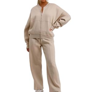 Nouveauté Survêtement en coton pour femme, personnalisé, couleur unie, style streetwear, pour adulte, grande taille, Survêtement pour homme 2026 - Product Image 1