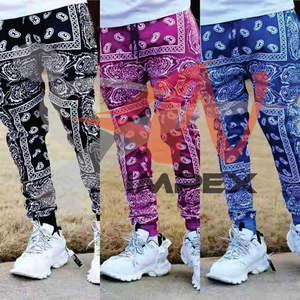 Pantalon décontracté avec logo personnalisé imprimé pour hommes Pantalon de haute qualité avec matériau flexible - Product Image 4