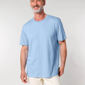 Camisetas Supima de bambú peinado 100%, camisetas de algodón orgánico Premium para hombre, camisetas con hombros caídos - Product Image 3