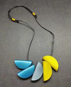 Loop Design Epoxy Resin Modern Natural Necklace for Wedding Engagement Party Fashion Jewelry - Product Image 6