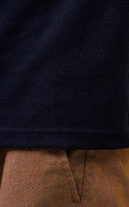 Simple couleur unie hommes d'affaires POLO été mince mince glace soie polo à manches courtes fabriqué par Huzaifa produits - Product Image 5