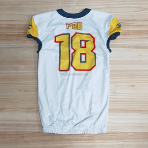 Personnalisable Respirant Anti-Bactérien Anti-UV Séchage Rapide D'été À Manches Courtes Football Américain Uniformes Plus Taille Imprimé Conception - Product Image 4