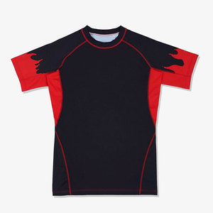 เสื้อรัดกล้ามแขนสั้นสำหรับ MMA ขายส่ง ระบายอากาศ แห้งเร็ว ต้านเชื้อแบคทีเรีย ผลิตตามสั่ง รับผลิตแบบ OEM - Product Image 1