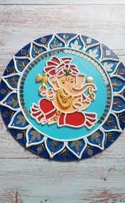 Rustic Wood <b>Wall</b> Hanging <b>Plate</b> Decorative Round Art Piece - Product Image 3