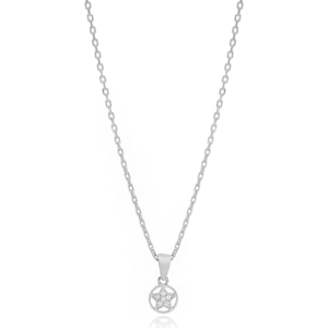 จี้หินเซอร์คอนทรงกลมดีไซน์รูปดาวตัดเป็นวงแหวนนำโชคเครื่องประดับเงินสเตอร์ลิง925ขายส่ง - Product Image 5