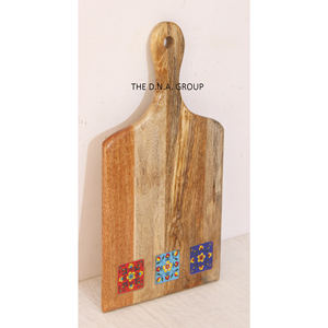 เขียงไม้สำหรับสับทำจากไม้สไตล์อินเดียเขียงไม้สำหรับใช้ในครัว - Product Image 3