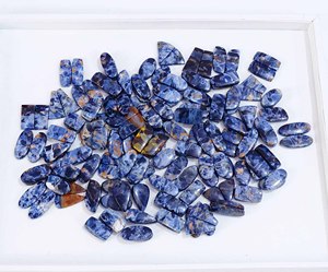 Par de cabujones de piedras preciosas de cuarzo Pietersite azul de alta calidad de grado AAA azul Natural para la fabricación de joyas - Product Image 2
