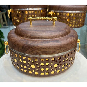 หม้อปรุงอาหารสแตนเลสสตีลของตกแต่งสไตล์วินเทจสำหรับโรงแรมภาชนะจานอาหาร - Product Image 4