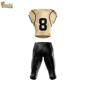 Uniformes de football américain en polyester sur mesure les plus vendus uniformes de football américain avec des marques de football américain de conception OEM - Product Image 2