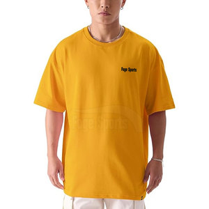 Vente en gros 100% coton Impression personnalisée T-shirts à épaules tombantes Vêtements pour hommes T-shirt à épaules tombantes - Product Image 1