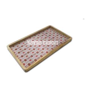 Rectángulo de alta calidad para servir de madera y boda decorativo con diseño Floral para restaurante y decoración de bandeja de mesa para uso doméstico - Product Image 1