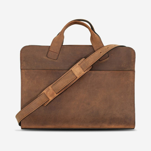 2024 Hot Sale <b>Leather</b> Made Handbag Laptop And File <b>Bag</b> Low MOQ <b>Leather</b> <b>Lap</b> <b>Top</b> <b>Bags</b> For Business Men - Product Image 1