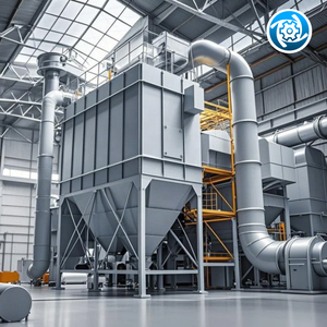 Hệ thống khai thác bụi trong nhà máy xử lý than nhà máy hệ thống khai thác bụi cung cấp Bộ thu bụi cho giấy gợn sóng - Product Image 2