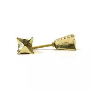 Perilla de Cajón Metálica en Forma de Pirámide Dorada, Tirador de Mueble Geométrico Moderno con Acabado de Latón Brillante, Perilla Decorativa para Puerta de Armario - Product Image 1