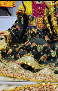 Robe de mariée traditionnelle afghane de qualité supérieure, vintage, ensemble de 2 pièces, longue robe et pantalon, service OEM, lavable - Product Image 2