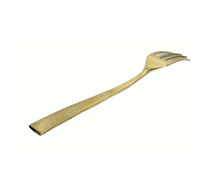 Fourchette à salade en laiton de haute qualité, poignée moyenne, fourchette en laiton pur de haute qualité, fournisseur en gros de haute qualité - Product Image 1