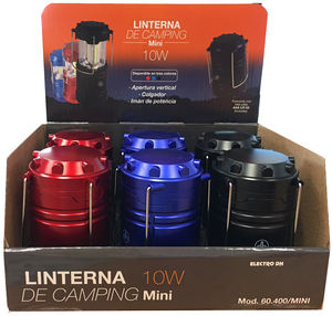 Display stand for 6 <b>units</b> of mini 10W LED <b>camping</b> lanterns (Electro DH 60.400/MINI) - Product Image 1