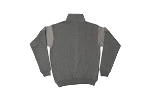Unisex Oversized Quarter Zip Combo Fleece Sweatshirt 100% Cotton 280-290 GSM Eco-Friendly Quick Dry Customized Streetwear Solid - Product Image 3